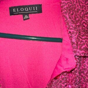 Eloquii Sequin Jumpsuit With Collar (Worn Once)